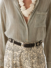 Carica l'immagine nel visualizzatore di Gallery, CINTURA NAVAJO - ROMBO ONYX