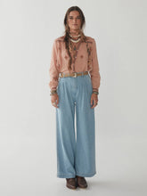 Carica l'immagine nel visualizzatore di Gallery, PANTALONI INDIRA WESTERN BLUE